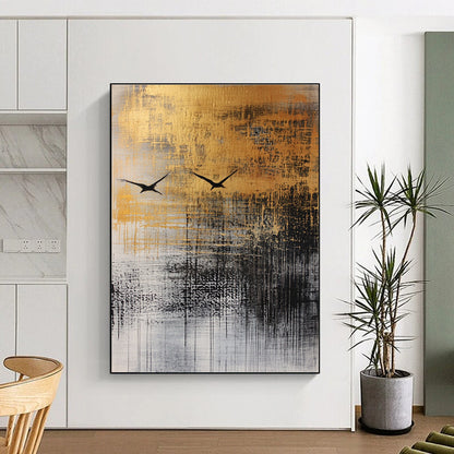 Golden Sky Birds Art for Rooftop Terrace & Luxury Villa STSC047