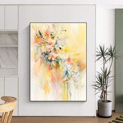 Floral Watercolor Bouquet for Romantic Bedroom & Elegant Tea Room STSC501