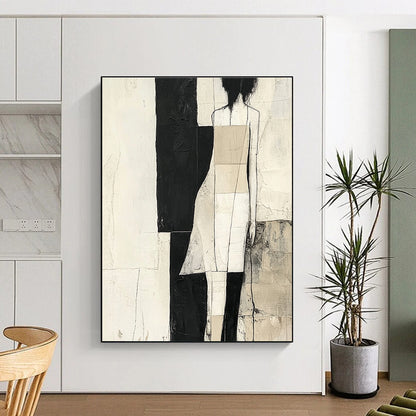 Modern Figure Abstract Art for Studio & Entryway STSC674