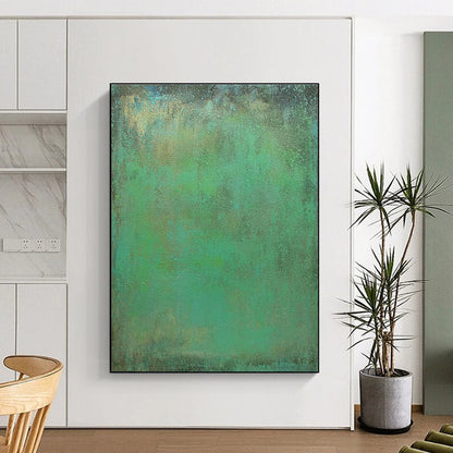 Teal - Green Gradient Abstract Art for Spa & Bedroom Retreat DLZ1220