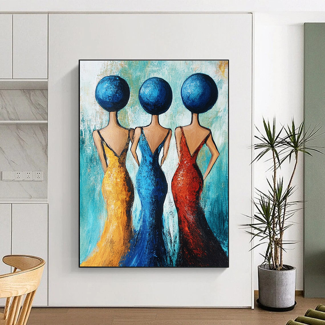 Vibrant Figurative Art for Girls’ Dorm & Cultural Center STSC005