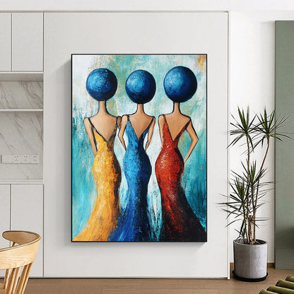 Vibrant Figurative Art for Girls’ Dorm & Cultural Center STSC005
