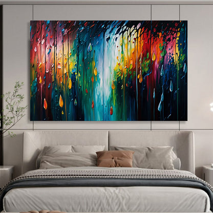 Colorful Raindrop Oil Painting for Creative Studio Break Areas DLZ3251