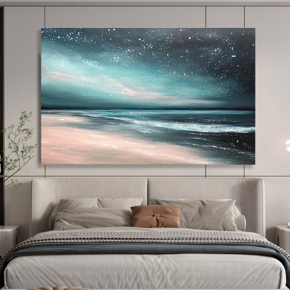 Moonlit Beach Serenity Art for Spa Retreat & Relaxation Room SC398