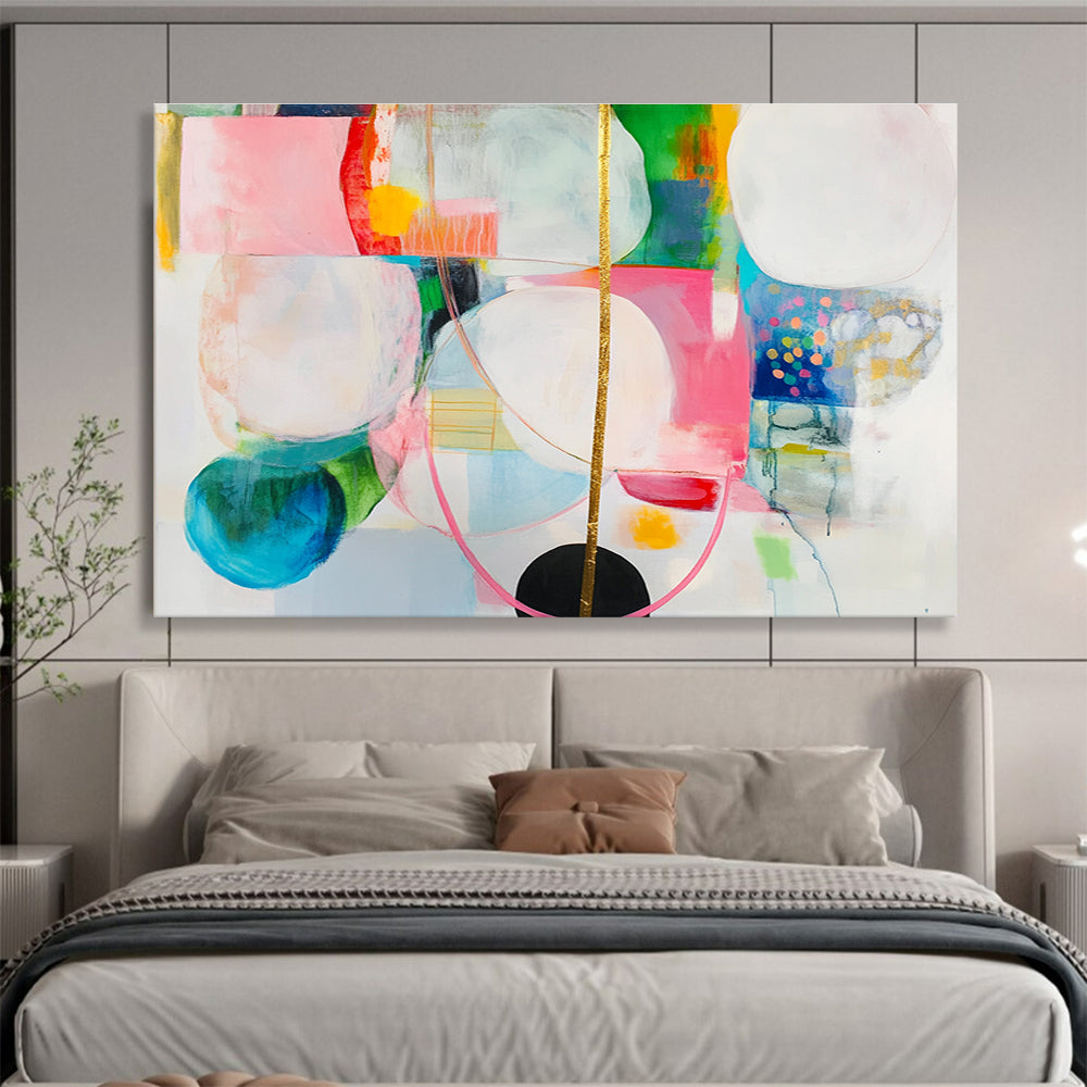 Circular and Colorful Art for Girls’ Bedroom & Creative Lounge SC375