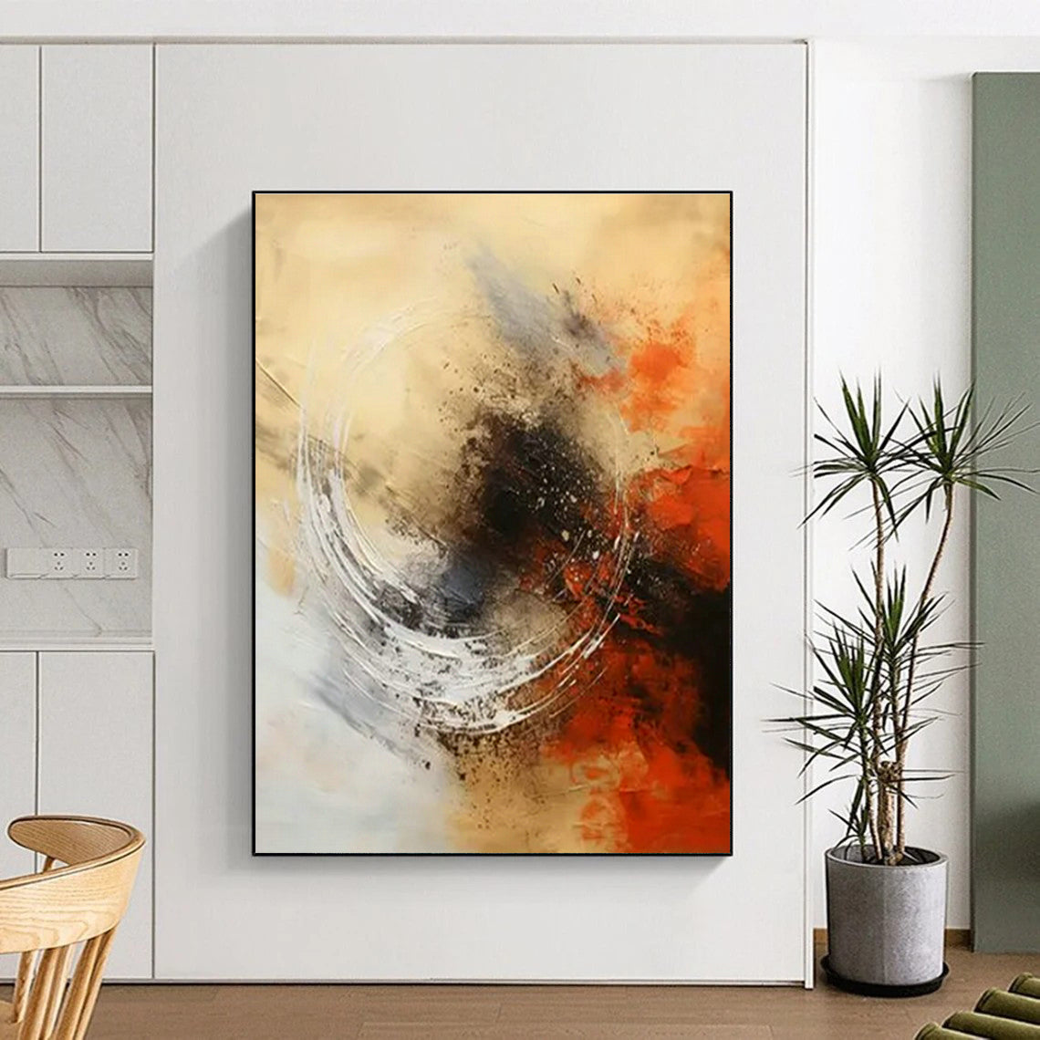 Abstract Color Interweave Art for Modern Living Room & Creative Office Lounge DLZ1710