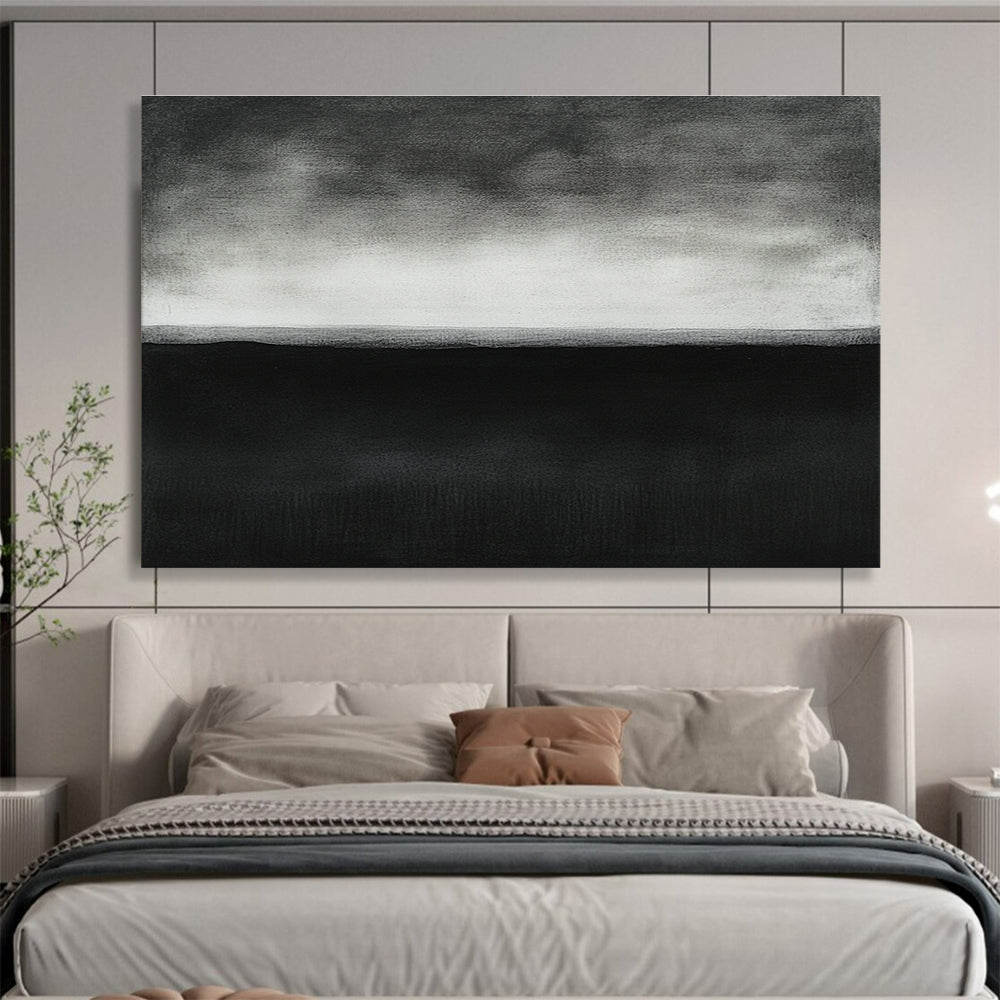 Monochrome Horizon Art for Minimalist Living Room & Art Gallery SC500