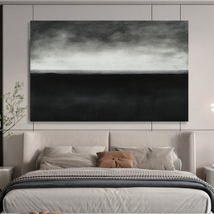 Monochrome Horizon Art for Minimalist Living Room & Art Gallery SC500