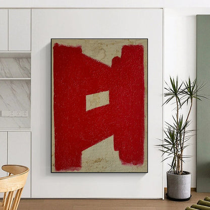 Red - Patterned Abstract Art for Contemporary Home & Bold Art Café DLZ1889