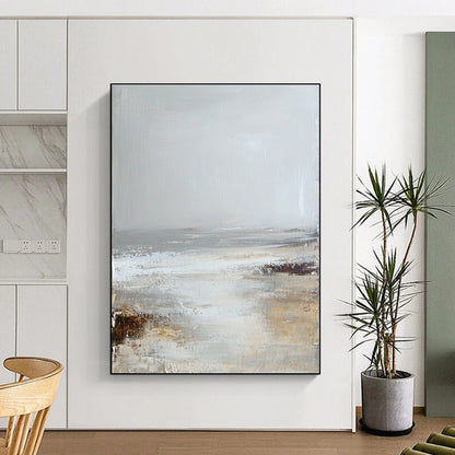 Minimalist Beach Scene for Serene Home Office & Coastal - Style Living Room STSC232