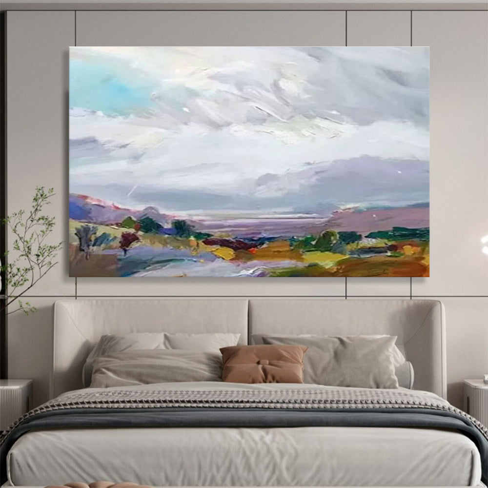 Colorful Pastoral Landscape Art for Charming Dining Room DLZ2826