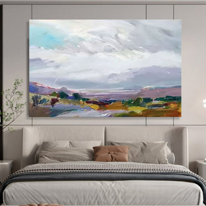 Colorful Pastoral Landscape Art for Charming Dining Room DLZ2826