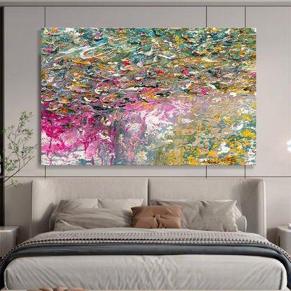 Color - Splashed Floral Art for Creative Studio Collaboration Space Walls DLZ3304