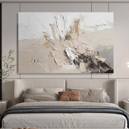 Beige - Gold Textured Abstract for Minimalist Living Room DLZ3002