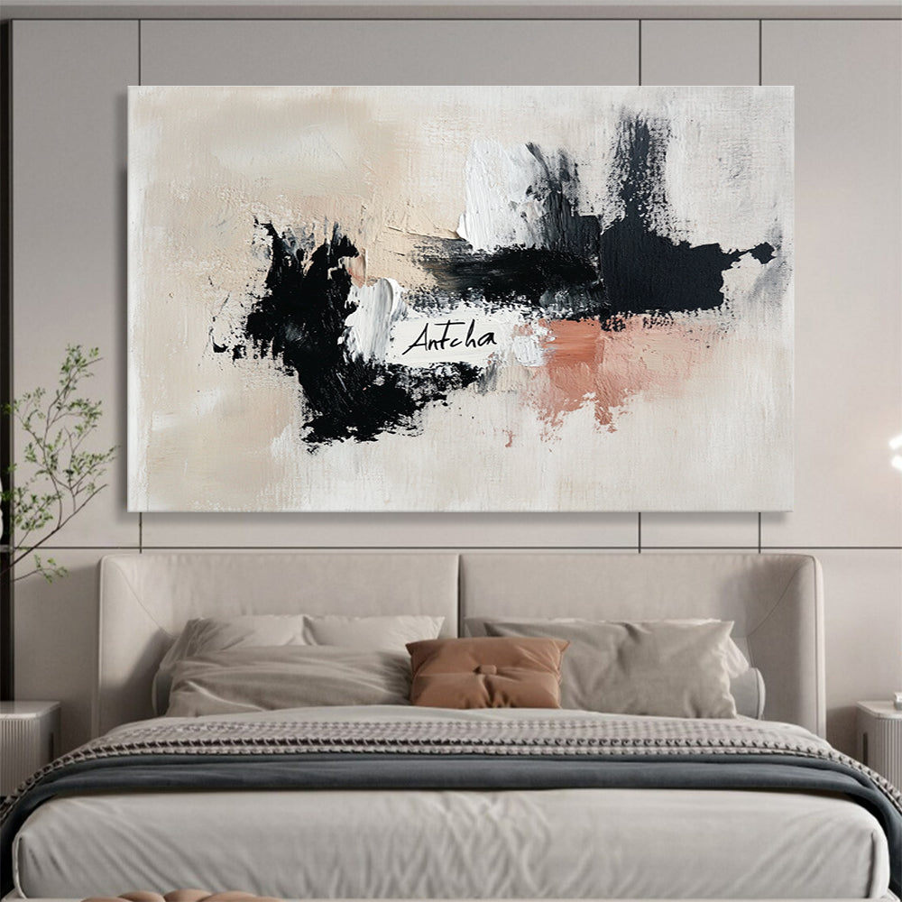 Minimalist Abstract with 'Antcha' Art for Modern Home Office & Artistic Studio SC311