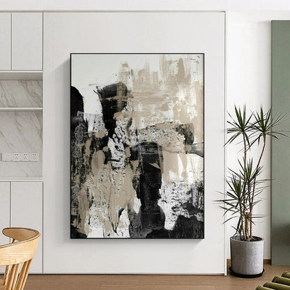 Abstract Ink - Texture Art for Asian - Inspired Spa & Art Gallery Corridor DLZ0973