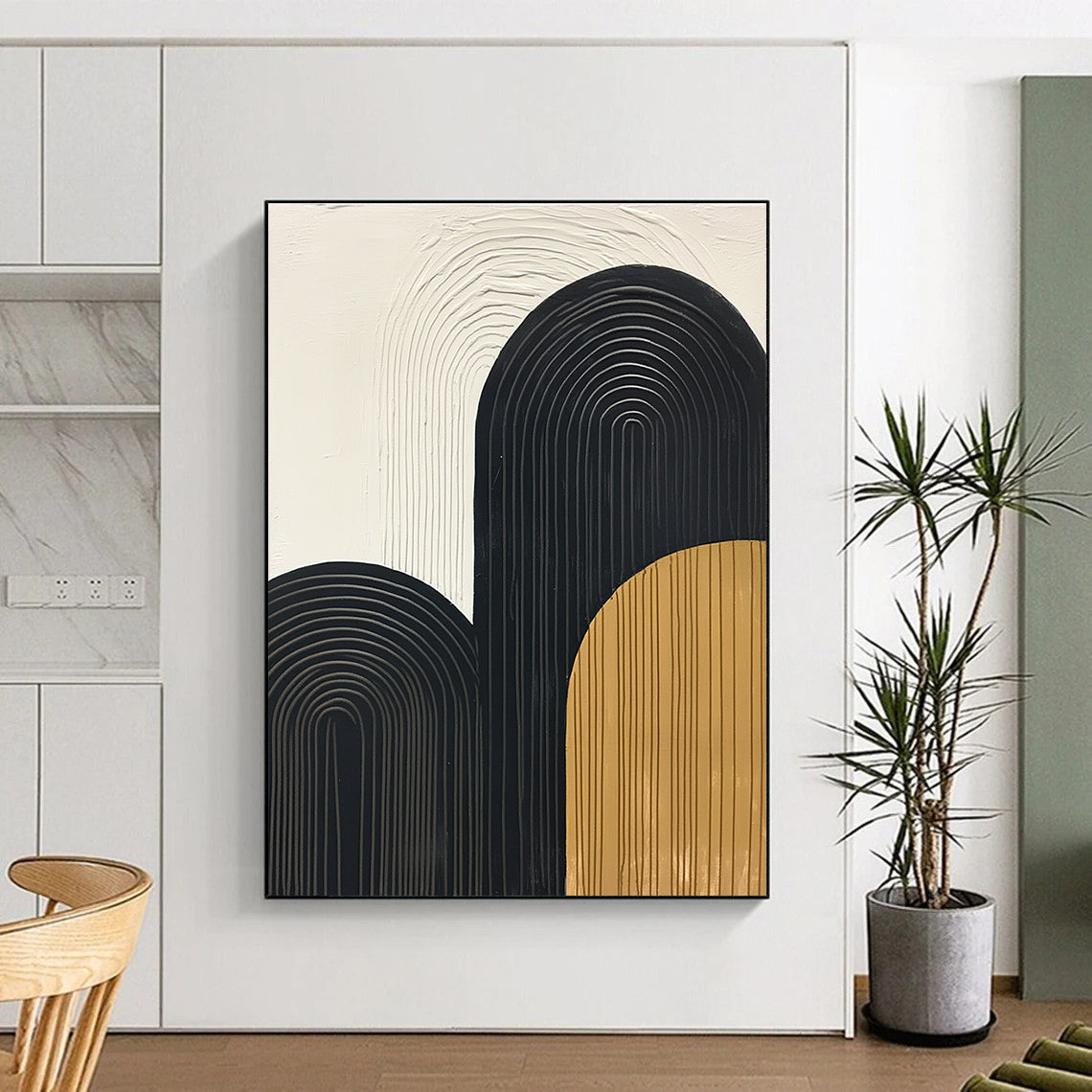Arched Geometric Shapes for Mid - Century Modern Home & Minimalist Office STSC570