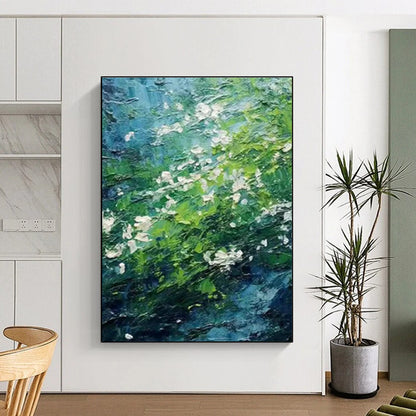 Textured Greenery Art for Botanical Conservatory & Rustic Bed and Breakfast DLZ1411