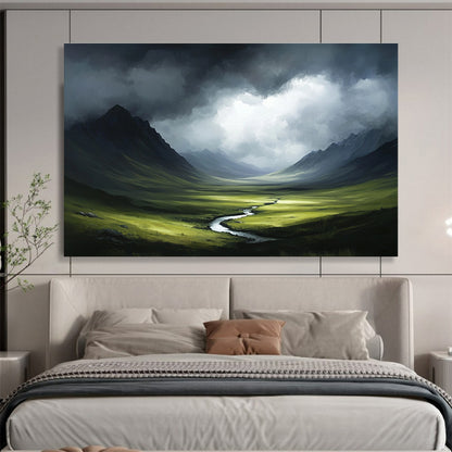 Mysterious Landscape Art for Mountain Lodge & Adventure Shop SC607