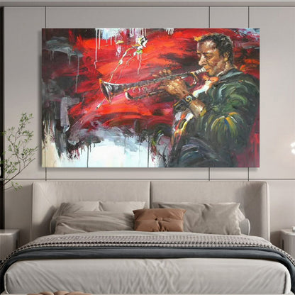 Splattered Paint Jazz Art for Rebellious Music Venue DLZ3020