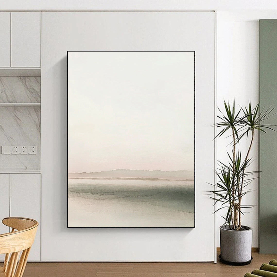 Soft Landscape Wash for Serene Bedroom & Yoga Studio STSC1242