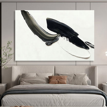 Black - Gray Relief Art for Contemporary Art Gallery Monochrome Displays DLZ3294