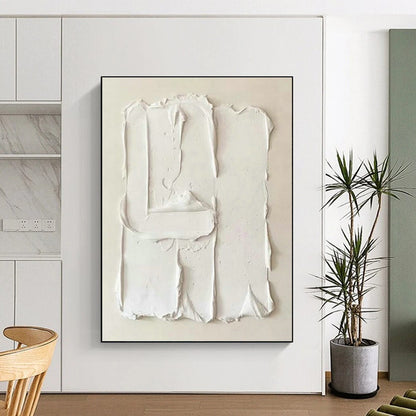 White 3D - Texture Art for Contemporary Home Gallery Wall Statements DLZ0238