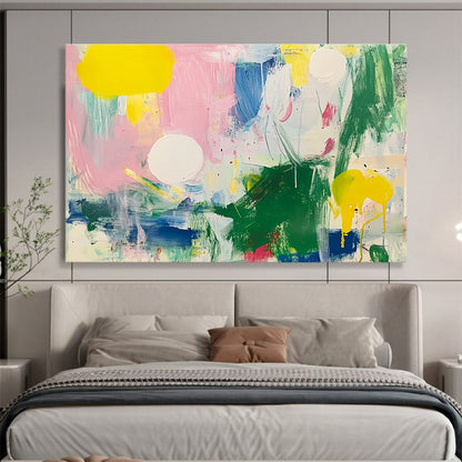 Colorful Abstract Dots & Strokes Art for Creative Kids' Playroom & Bohemian Café SC231
