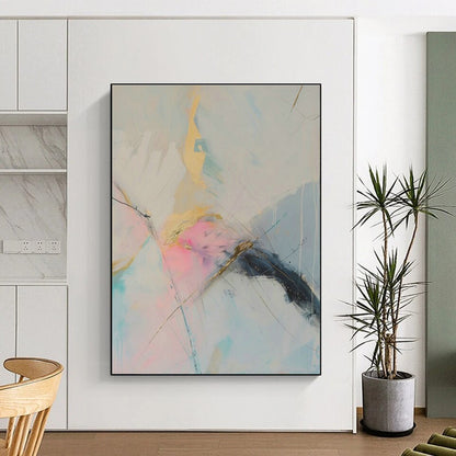Gold - Accented Abstract Art for Luxury Hotel Lobby & Art - Loving Home Office DLZ2088