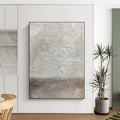 Textured Gray Abstract Art for Industrial - Chic Office & Modern Gallery DLZ2191
