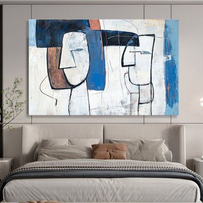 Abstract Cubist Faces Art for Modern Art Museum & Avant - Garde Home SC189