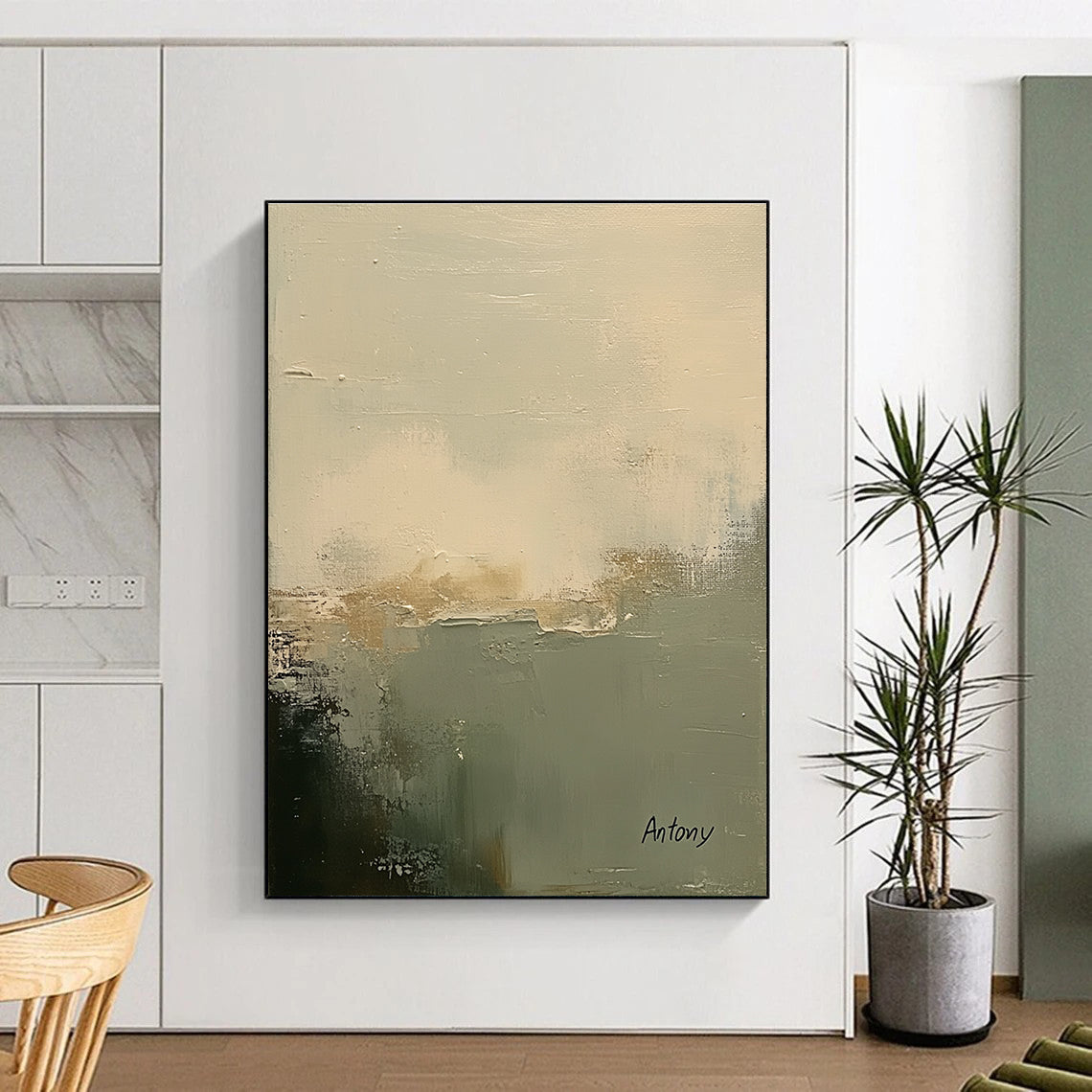 Subtle Tone Abstract for Serene Meditation Space & High - End Wellness Center STSC799