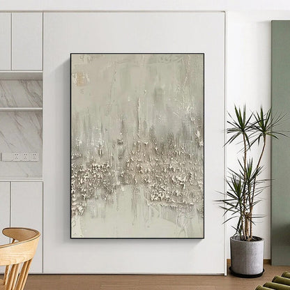 Light Grey Textured Art for Office & Hallway DLZ0416