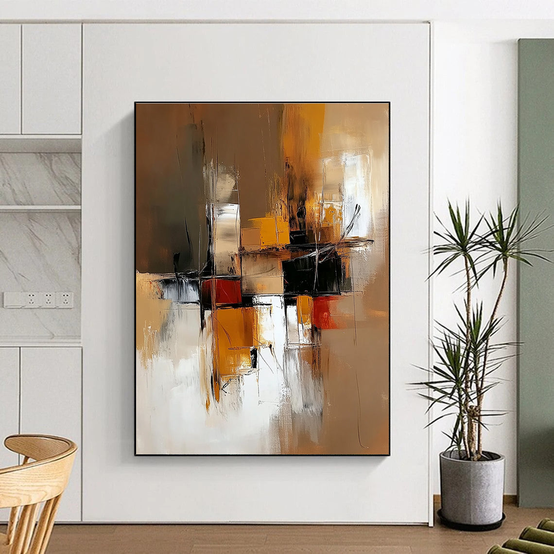 Geometric Abstract Composition for Modern Office & Architectural - Inspired Home STSC648