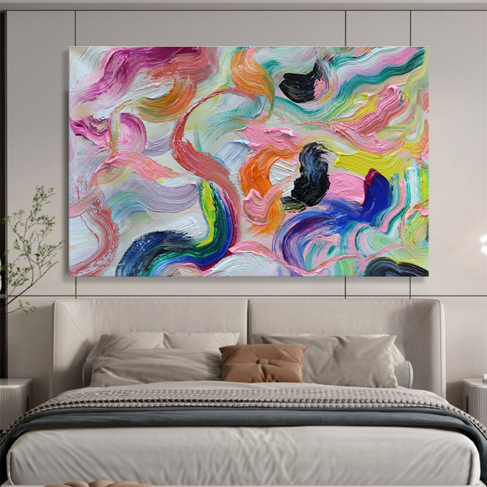 Colorful Fluid Abstract Art for Modern Art Gallery Pop - Up Shows DLZ2676