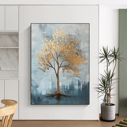 Golden Tree Abstract for Art - Loving Living Room & Wellness Center STSC838