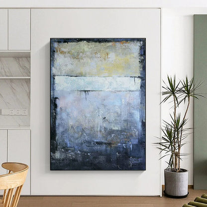 Gray - Blue Abstract Art for Architectural Firm Office & Art - Centric Community Center DLZ1799