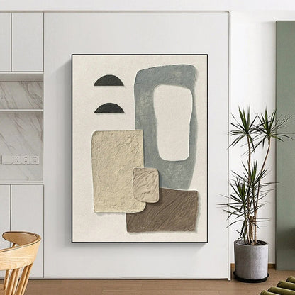 Collage Abstract Art for Art Studio & Bohemian Home DLZ1142