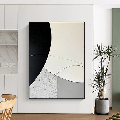Monochrome Geometric Minimalism for Industrial - Chic Loft & Contemporary Art Space STSC436