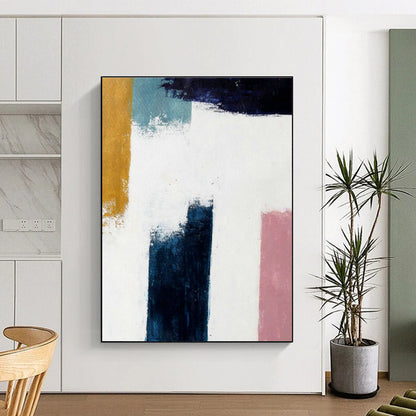 Color - Block Abstract Art for Minimalist Home Office Desksides DLZ0037