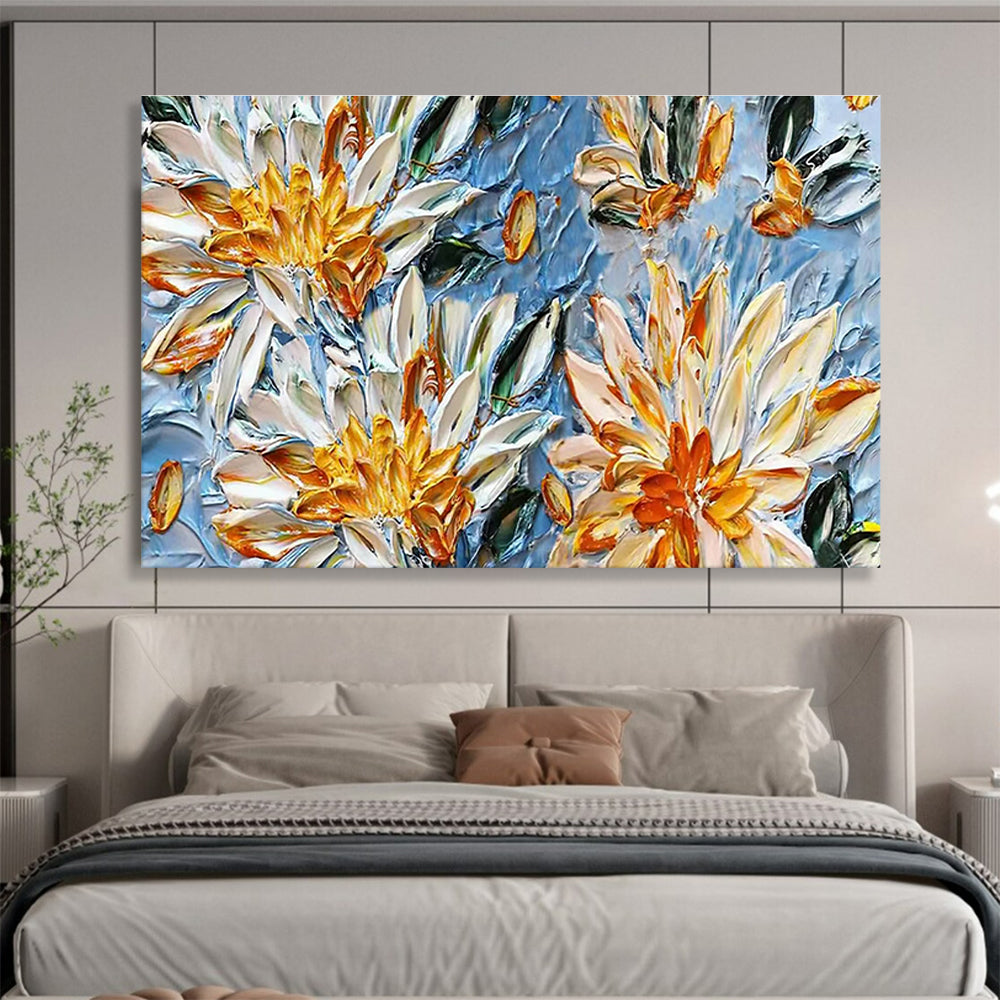 3D Floral Relief Art for Elegant Boutique Dressing Room Walls DLZ3280