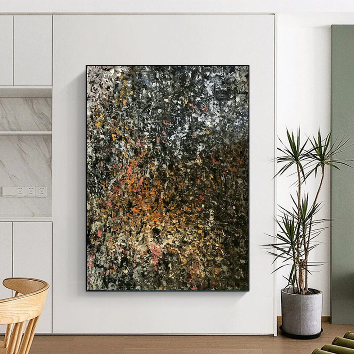 Colorful Textured Abstract Art for Bohemian - Inspired Home & Vibrant Art Café DLZ0758