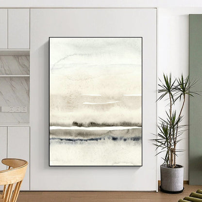 Light Ink - Tone Watercolor Art for Japanese - Inspired Tea Room & Relaxation Nook DLZ0714