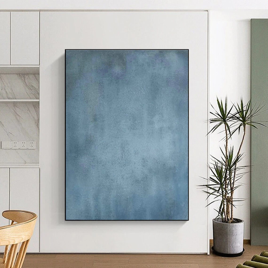 Blue Solid - Color Art for Coastal Home Bathroom Retreats DLZ0251