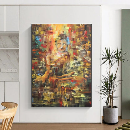 Colorful Buddha Art for Spiritual Retreat & Asian - Inspired Restaurant DLZ2327
