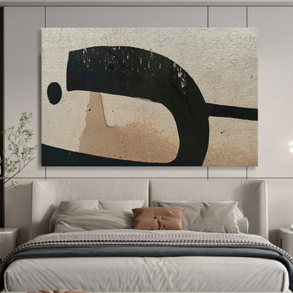 Black - Brown Geometric Abstract for Rustic - Modern Restaurant DLZ2971