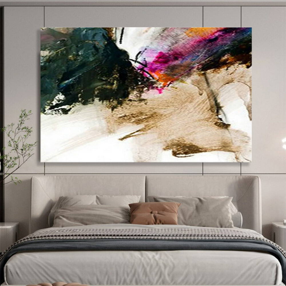 Pink - Purple Ink - Splatter Abstract Art for Creative Studio DLZ2778