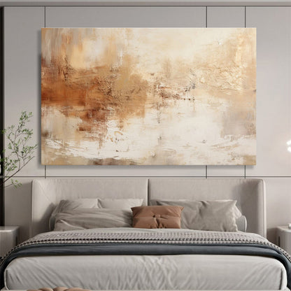 Warm - Toned Abstract Art for Cozy Living Room Ambiance DLZ2714