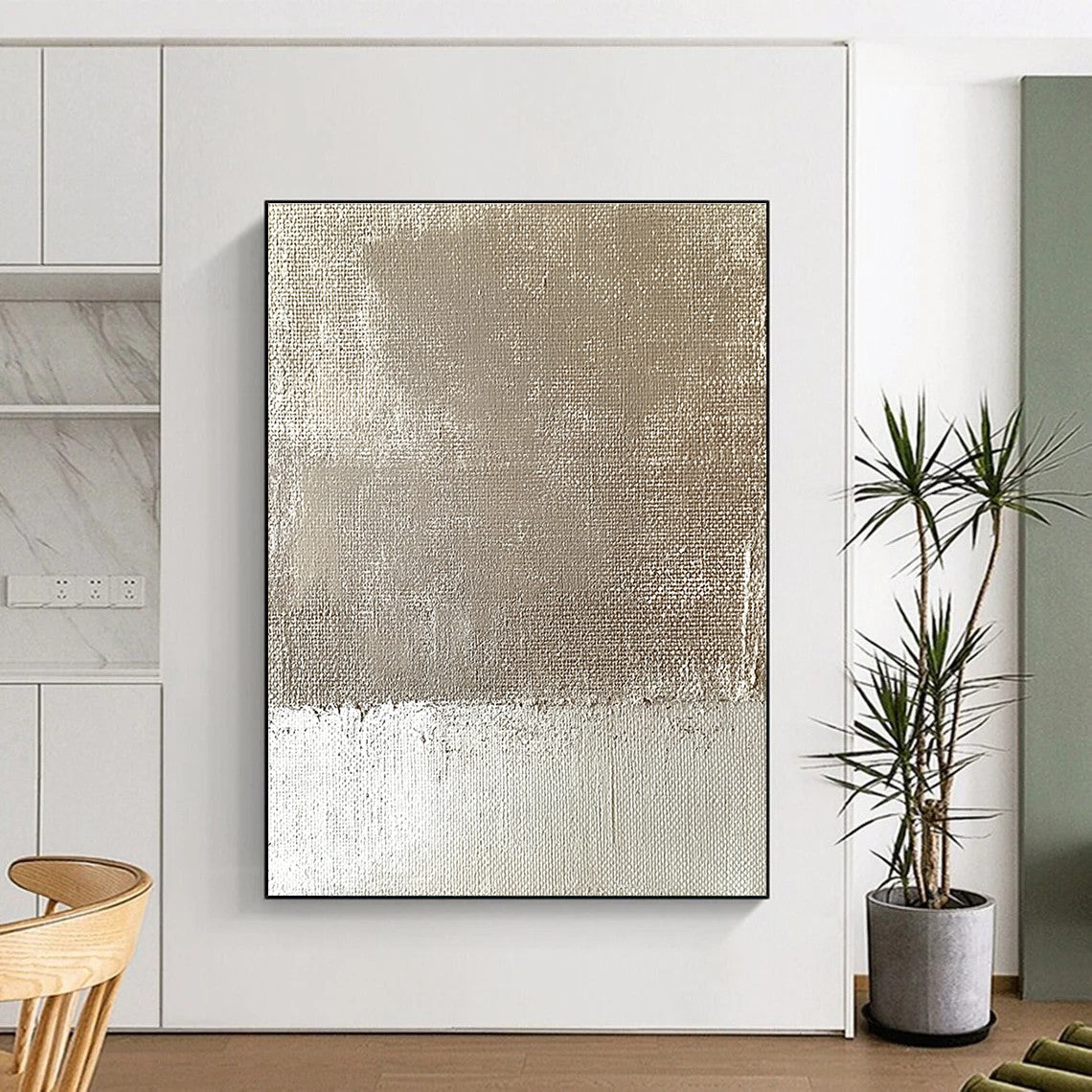 Textured Neutral Abstract for Modern Bedroom & Serene Meditation Space STSC565