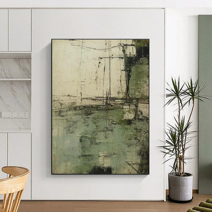 Textured Landscape Abstract Art for Bohemian Home Studios DLZ0260